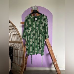 Maeve bird shirtdress size small petite